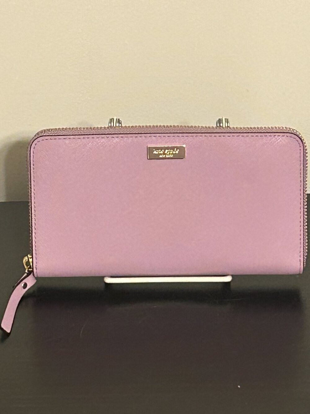 NWT KATE SPADE New York Lavender Laurel Way Neda Zipper Wallet NEW